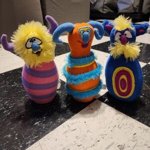Melissa & Doug Plush Monster Bowling #2191 x3 Bowling Pins